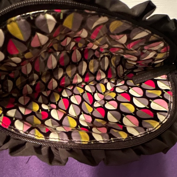 Large Black Vera Bradley Cosmetic Bag - Picture 1 of 2